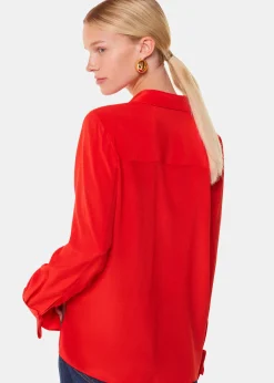 Red Ultimate Silk Shirt