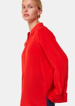 Red Ultimate Silk Shirt