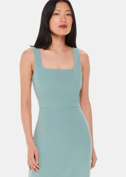 Sage Green Mila Square Neck Maxi Dress