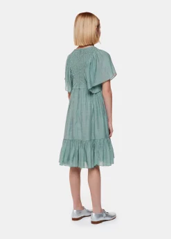 Sage Green Willa Smocked Dress