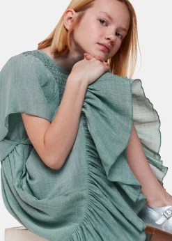Sage Green Willa Smocked Dress