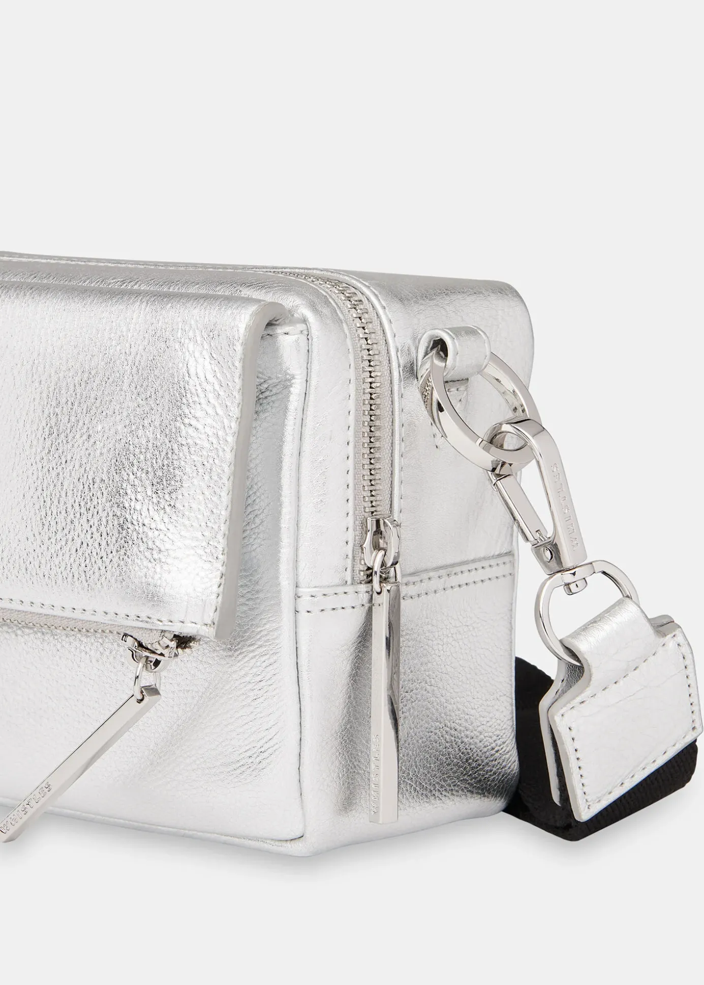 Silver Bibi Crossbody Bag