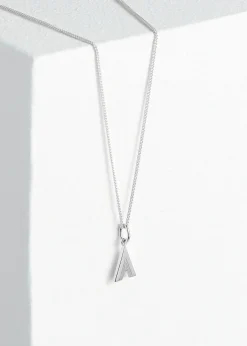 Silver Rachel Jackson Letter Necklace