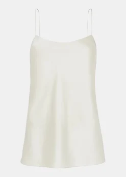 Silver Silk Cami Top