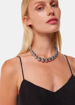 Silver Sphere Necklace