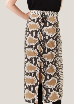 Snake Print Snake Print Midi Skirt