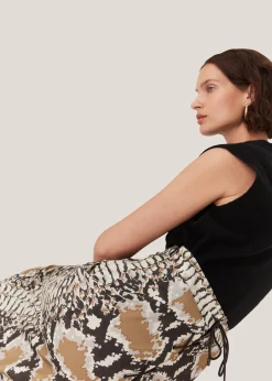 Snake Print Snake Print Midi Skirt