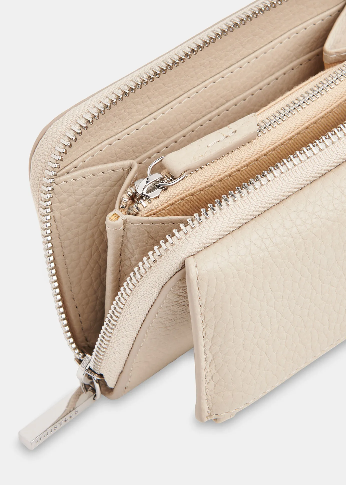Taupe Bibi Zip Purse