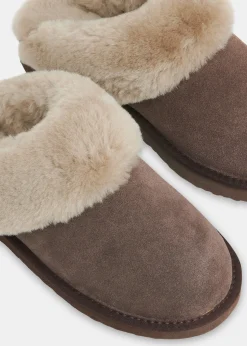 Taupe Emilia Cuff Slipper