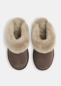 Taupe Emilia Cuff Slipper