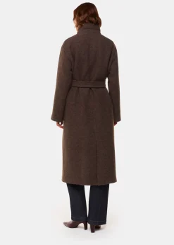 Taupe Morgan Funnel Neck Coat