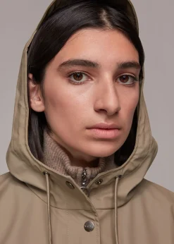 Taupe Rains Curve Jacket