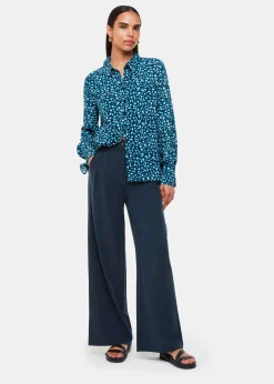 Teal Pastel Leopard Print Shirt