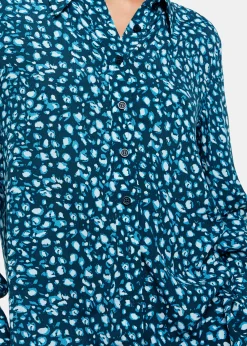 Teal Pastel Leopard Print Shirt