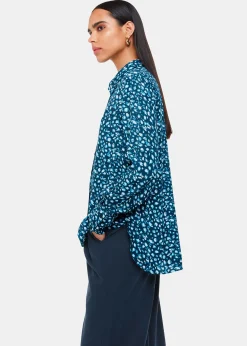 Teal Pastel Leopard Print Shirt