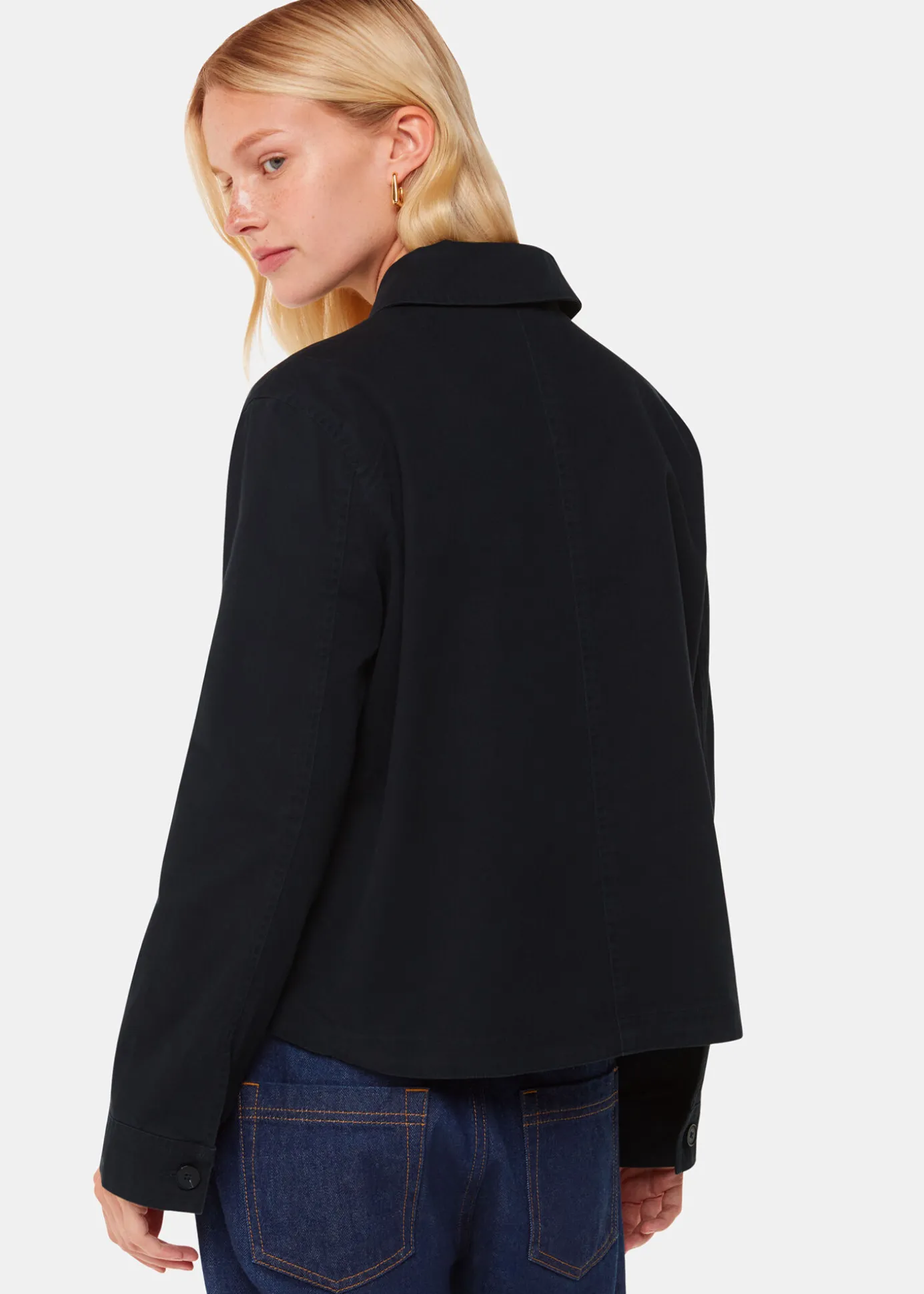 Washed Black Marie Casual Jacket