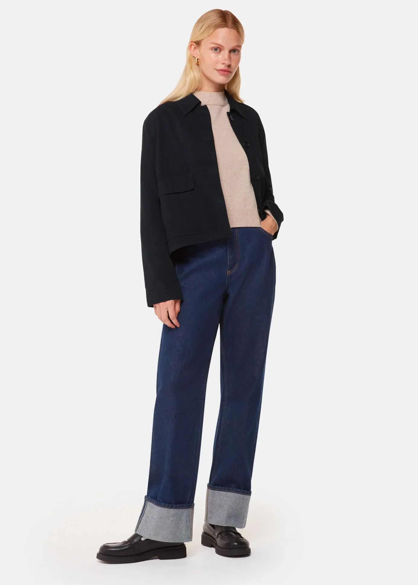 Washed Black Marie Casual Jacket