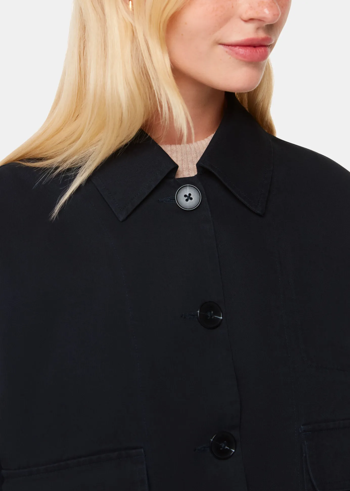 Washed Black Marie Casual Jacket