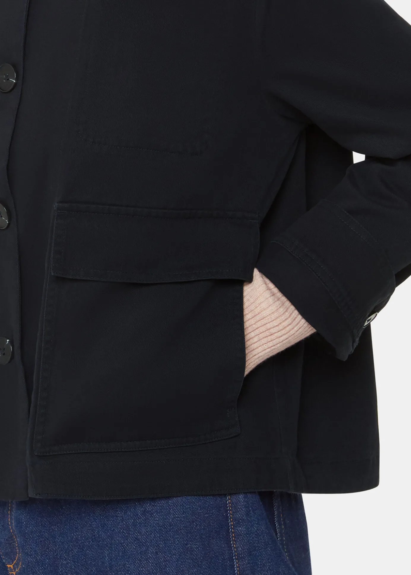 Washed Black Marie Casual Jacket