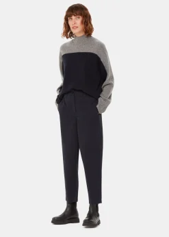 Washed Black Marie Elasticated Waist Chino
