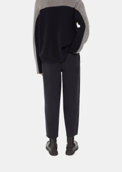 Washed Black Marie Elasticated Waist Chino