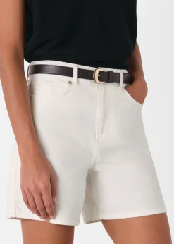 White Authentic Denim Short