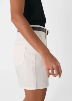 White Authentic Denim Short
