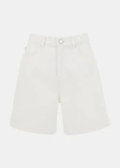 White Authentic Denim Short
