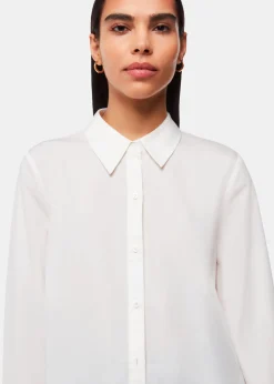 White Boxy Cotton Shirt
