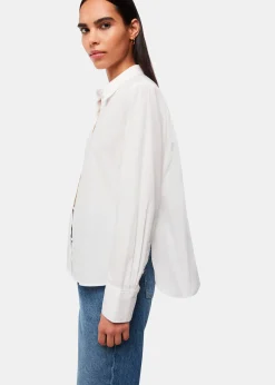 White Boxy Cotton Shirt