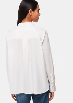 White Boxy Cotton Shirt
