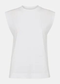 White Edie Sleeveless Vest
