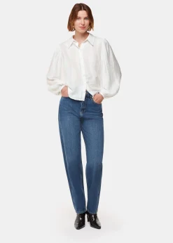 White Hannah Textured Shirt