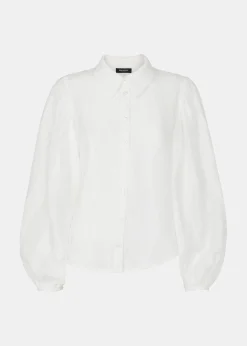 White Hannah Textured Shirt