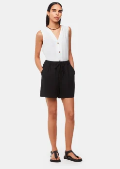 White Laura Linen Tank