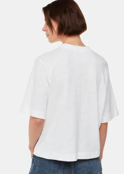 White Linen Pocket Blend Tee