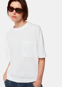 White Linen Pocket Blend Tee