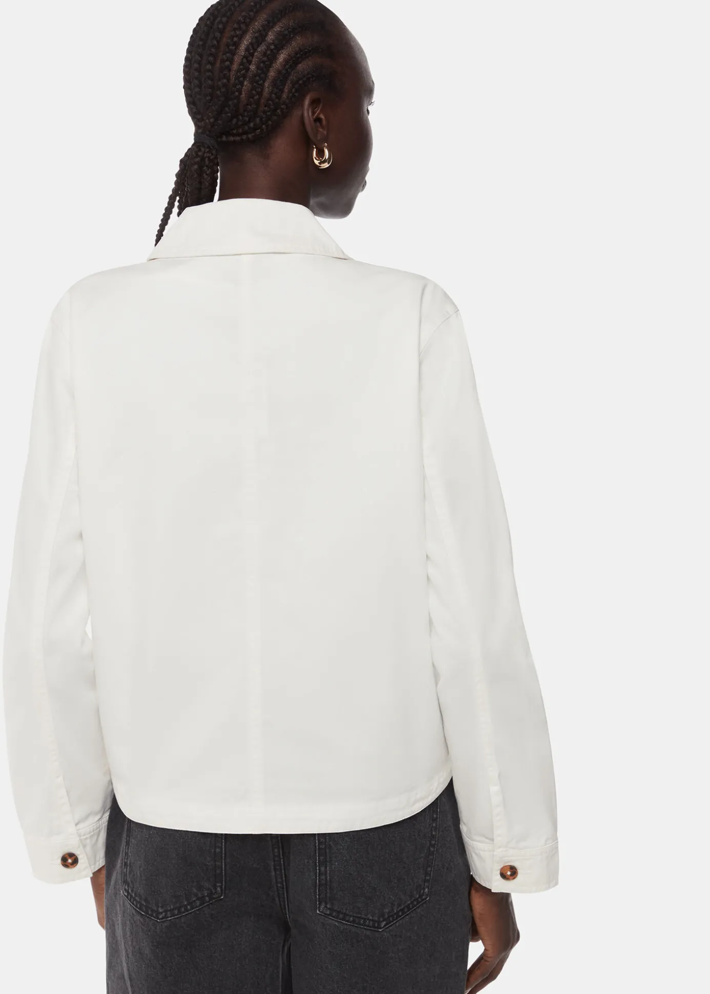 White Marie Casual Jacket