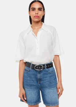 White Mia Short Sleeve Shirt