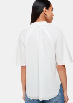 White Mia Short Sleeve Shirt