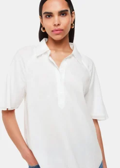 White Mia Short Sleeve Shirt