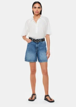 White Mia Short Sleeve Shirt