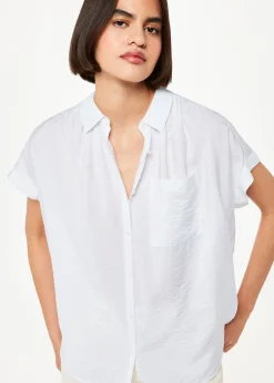 White Nicola Button Through Shirt