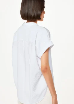 White Nicola Button Through Shirt