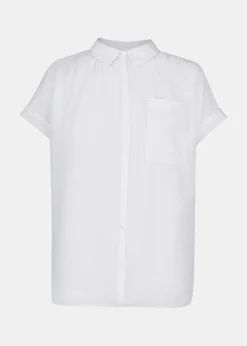 White Nicola Button Through Shirt