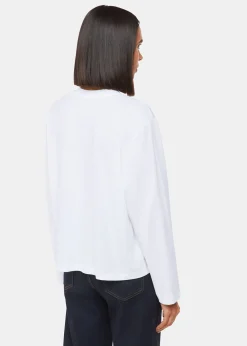 White Relaxed Long Sleeve Tee