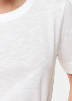 White Rosa Double Trim T-Shirt
