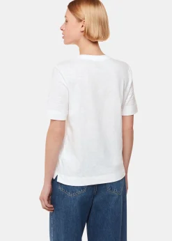 White Rosa Double Trim T-Shirt