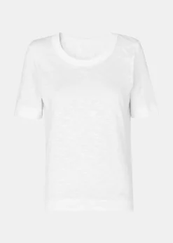 White Rosa Double Trim T-Shirt