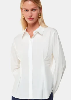 White Waisted Cotton Shirt